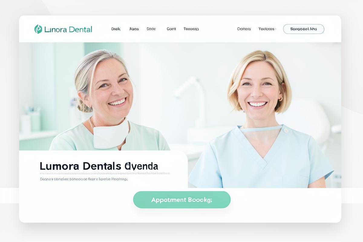 Lumora Dental website designed and built by Vsure Growth